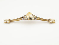 Heirloom Treasures Pull, Penshell/Mother of Pearl, Polished Brass/Antique Brass, 6'' cc 960P-PB/AB