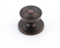 Sonata Round Knob with Backplate, 1-1/8'' dia