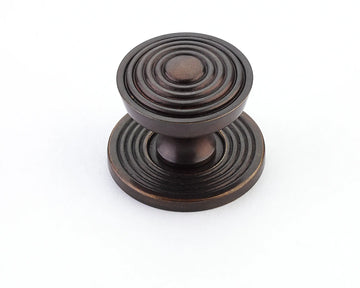 Sonata Round Knob with Backplate, 1-1/8'' dia
