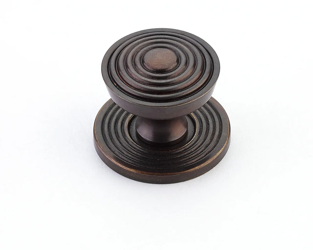 Sonata Round Knob with Backplate, 1-1/8'' dia