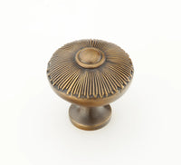 Sunburst Knob, Round, Estate Dover, 1-1/2'' dia 974-ED