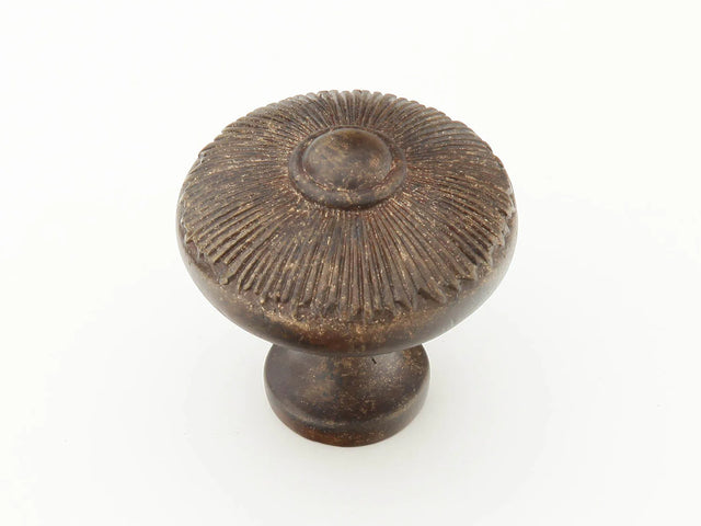 Sunburst Knob, Round, Highlighted Bronze, 1-1/2'' dia 974-HLB