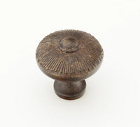 Sunburst Knob, Round, Highlighted Bronze, 1-1/2'' dia 974-HLB