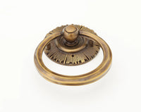 Sunburst Ring Pull with Backplate, Estate Dover, 1-3/8'' dia 977-ED