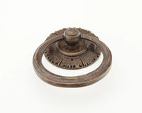 Sunburst Ring Pull with Backplate, Highlighted Bronze, 1-3/8'' dia 977-HLB