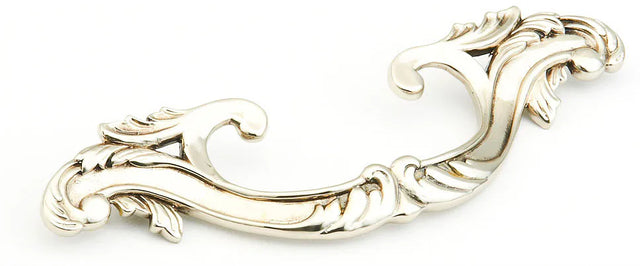 French Court Pull, Large Swag, White Brass, 5-3/8'' cc 988-WB