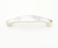 Mother of Pearl Pull, Polished Nickel, 4'' cc 992-4-MOP/PN