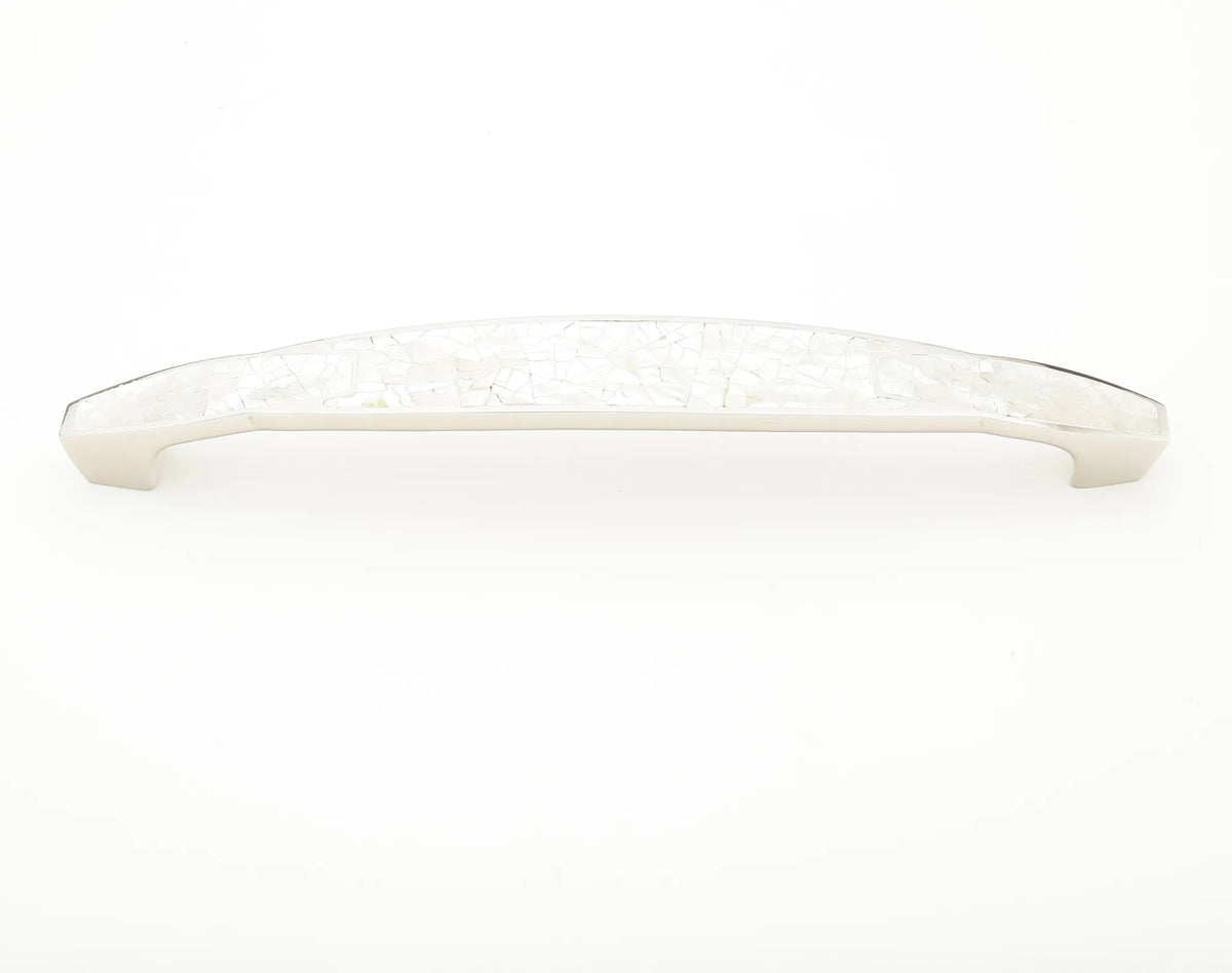 Mother of Pearl Pull, Polished Nickel, 8'' cc 992-8-MOP/PN
