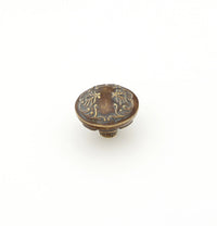 Cantata Knob, Round, Monticello Brass, 1-1/4'' dia 994-MBR
