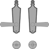 Bathroom Lock - Minimum C-C - 96mm