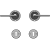 Bit-Key Lock - Minimum C-C - 69mm