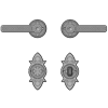 Bathroom Lock - Minimum C-C - 100mm