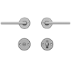 Bathroom Lock - Minimum C-C - 61mm