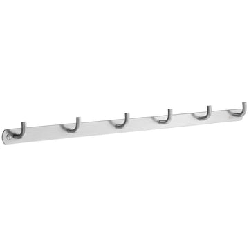 BESLAGSBODEN Coat Rack, 6 Hooks, Brushed Stainless Steel B1055