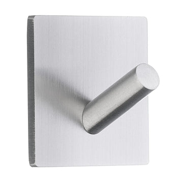 BESLAGSBODEN Single Hook mini, Self-adhesive, Brushed Stainless B1082