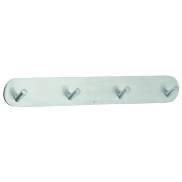 BESLAGSBODEN Design Quadruple Hook mini in Brushed Stainless Steel Self-adhesive B1083