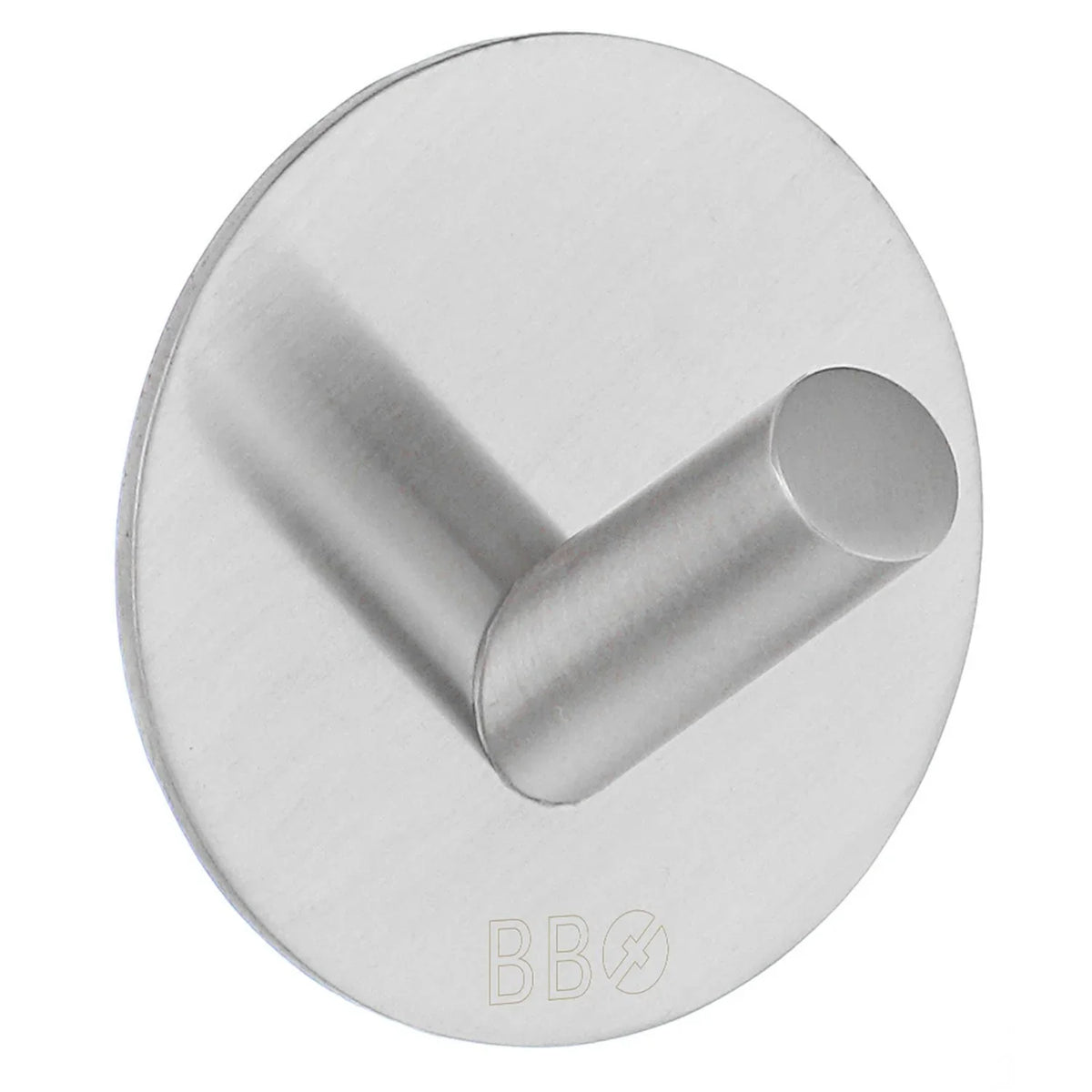 BESLAGSBODEN Design Single Hook in Brushed Stainless Steel Self-adhesive B1090