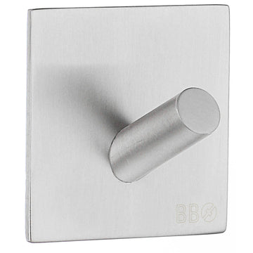 BESLAGSBOEN Design Single Hook in Brushed Stainless Steel B1092