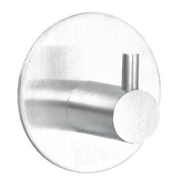 Beslagsboden Self Adhesive Hook 2'' In Brushed Stainless Steel B1101