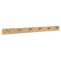 BESLAGSBODEN Coat Rack, 6 Hooks, Beech B1126