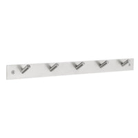 BESLAGSBODEN Coat Rack, 5 Hooks, Brushed Stainless Steel B1145