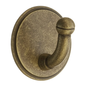 BESLAGSBODEN Design Single Hook in Antique Brass Finish Self-adhesive BA1120
