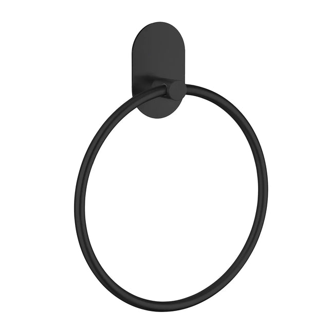 Towel Ring Self Adhesive Black BB1028
