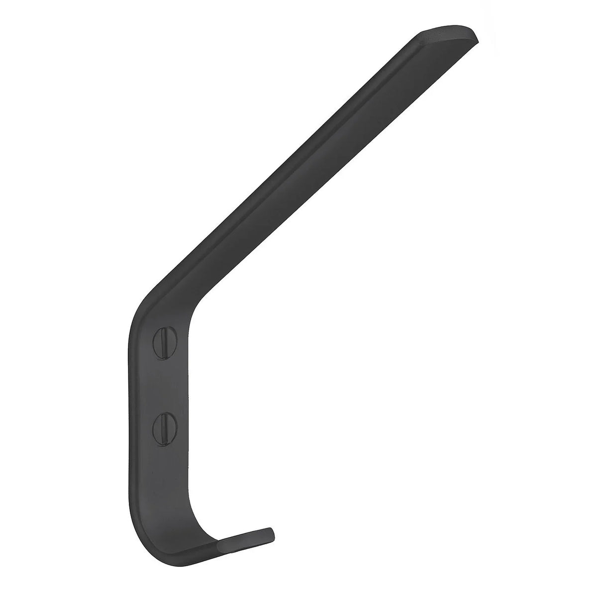 BESLAGSBODEN Hat Hook, Black Aluminium, Height 140 mm BB1044