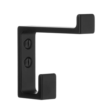 BESLAGSBODEN Coat and Hat Hook, Black, Height 75 mm BB1048