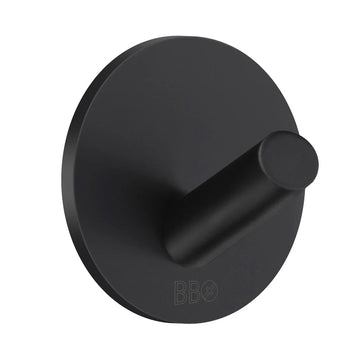 BESLAGSBODEN Design Single Hook mini in Black Matt Stainless Steel, 4 pcs BB1080/4