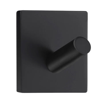 BESLAGSBODEN Single Hook mini, Self-adhesive, Black Stainless BB1082
