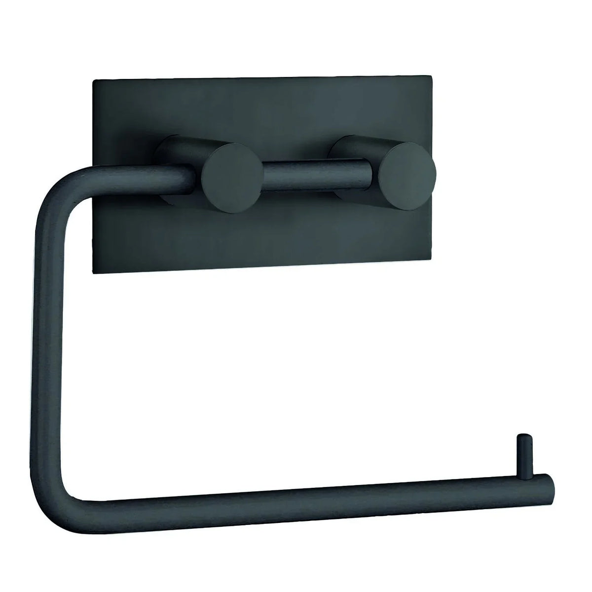 BESLAGSBODEN Design Toilet Roll Holder in Matt Black Stainless Steel Self-adhesive BB1098
