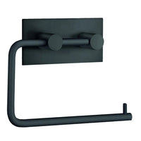 BESLAGSBODEN Design Toilet Roll Holder in Matt Black Stainless Steel Self-adhesive BB1098