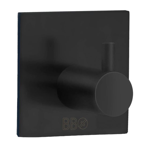 Single Hook Self Adhesive Black 45X45 Mm BB1105
