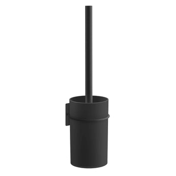 Toilet Brush, Self adhesive, Black/Black container BB1135