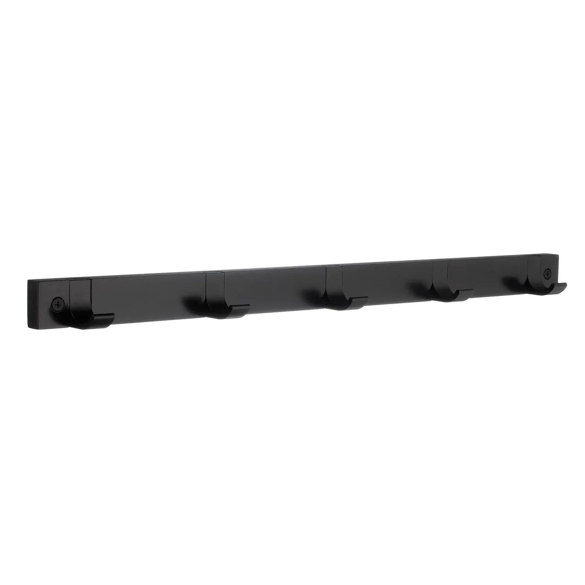 BESLAGSBODEN Coat Rack, Five Hooks, Black Wood/Black Aluminium BB1155