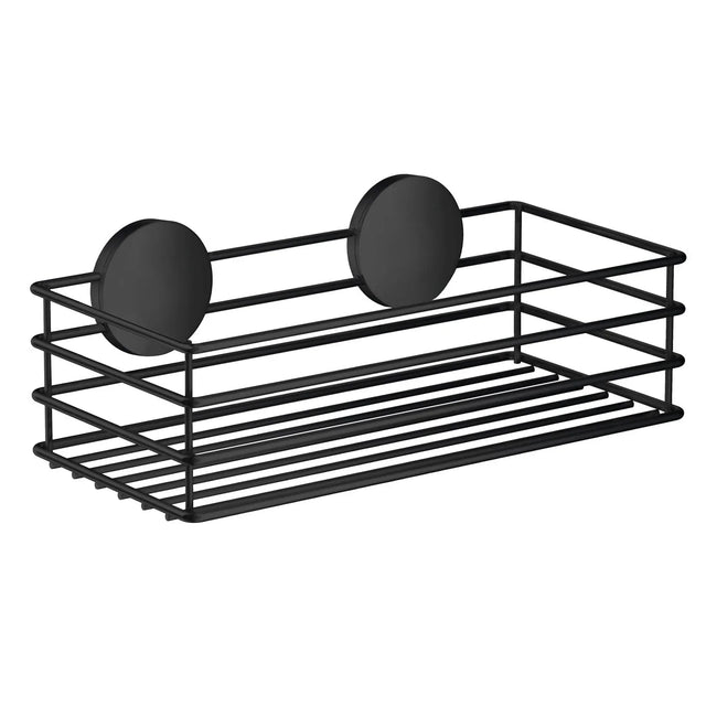 BESLAGSBODEN Shower Basket in Stainless steel, Matt Black, Self-adhesive BB1200