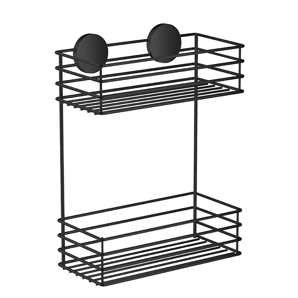 BESLAGSBODEN Double Basket With 3M Tape Black BB1202