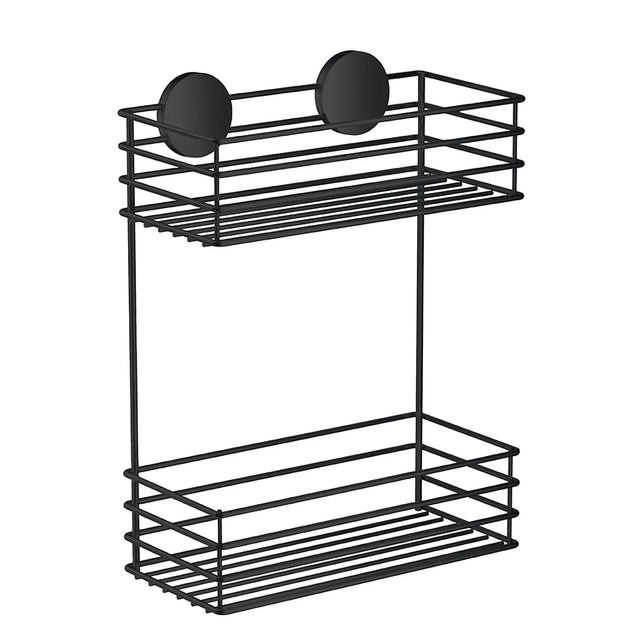 BESLAGSBODEN Double Basket With 3M Tape Black BB1202