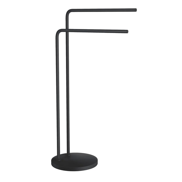 Double Towel Rail Freestanding Black BB1231