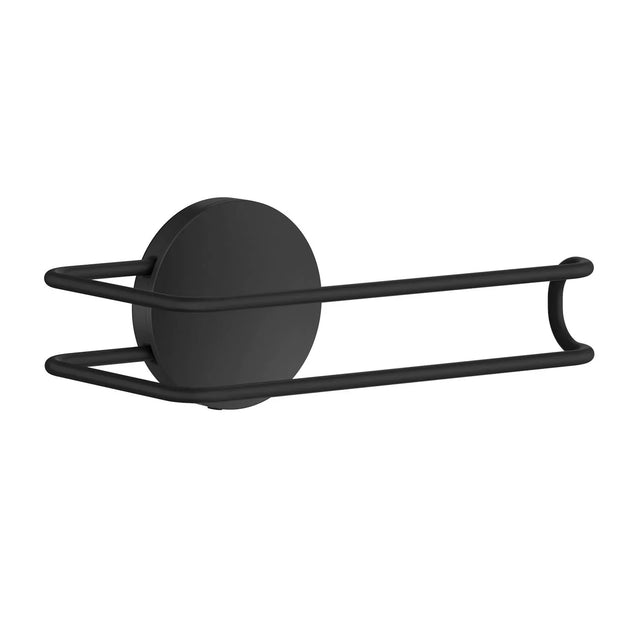BESLAGSBODEN Toilet roll holder, self-adhesive, Black, Length 134 mm BB3411