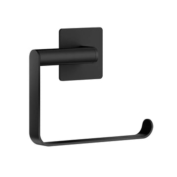 CUBE Toilet Roll Holder. Matt Black. Self adhesive. BB441
