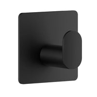 CUBE Single hook. Black. Self adhesive. 48 x 48 mm. BB455