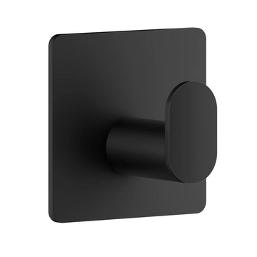 CUBE Single hook. Black. Self adhesive. 48 x 48 mm. BB455