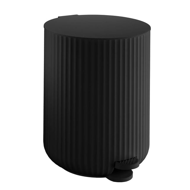 Pedal bin, square, black BB564
