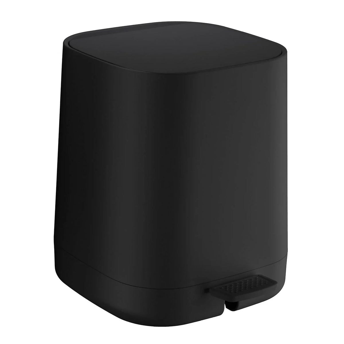 Pedal bin, square, black BB575