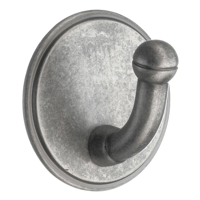 BESLAGSBODEN Design Single Hook in Pewter Self-adhesive BG1120