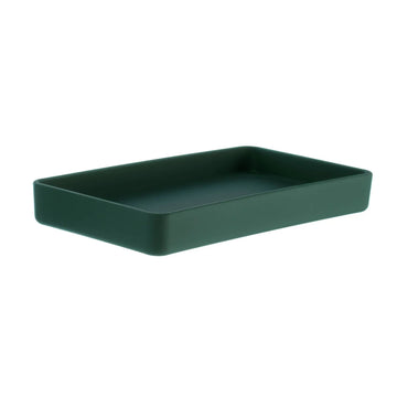 Soap Dish/Tray. Freestanding. Dark Green. 180x95 mm BG580