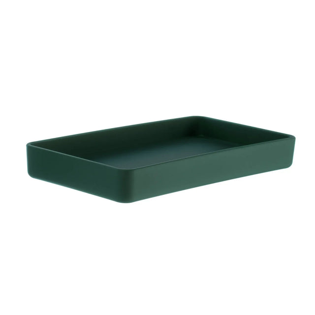 Soap Dish/Tray. Freestanding. Dark Green. 180x95 mm BG580