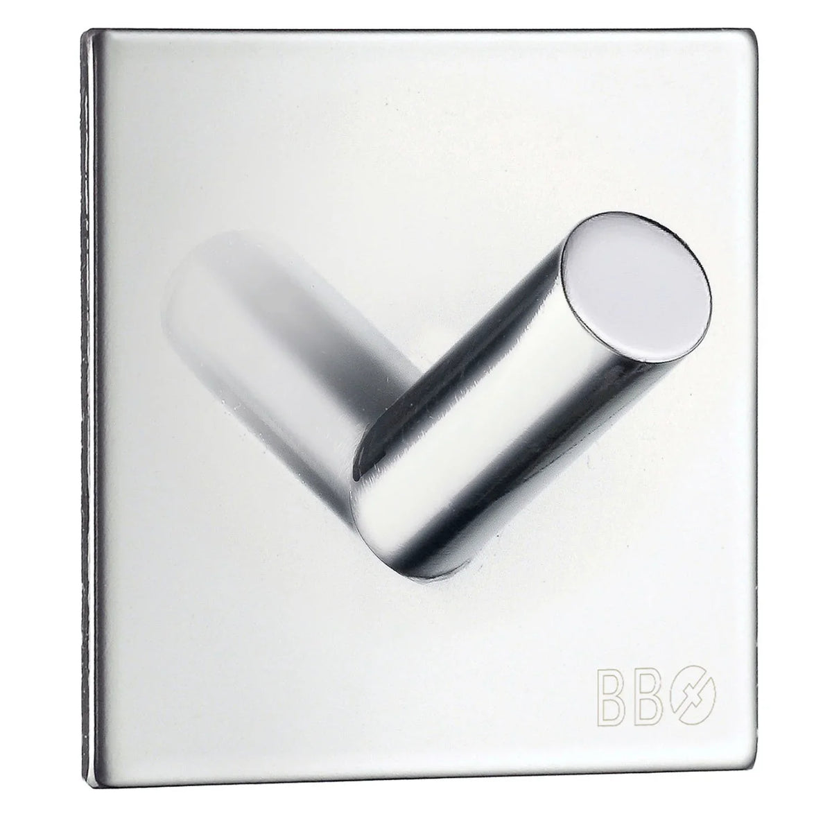 BESLAGSBODEN Design Single Hook in Polished Stainless Steel Self-adhesive BK1092